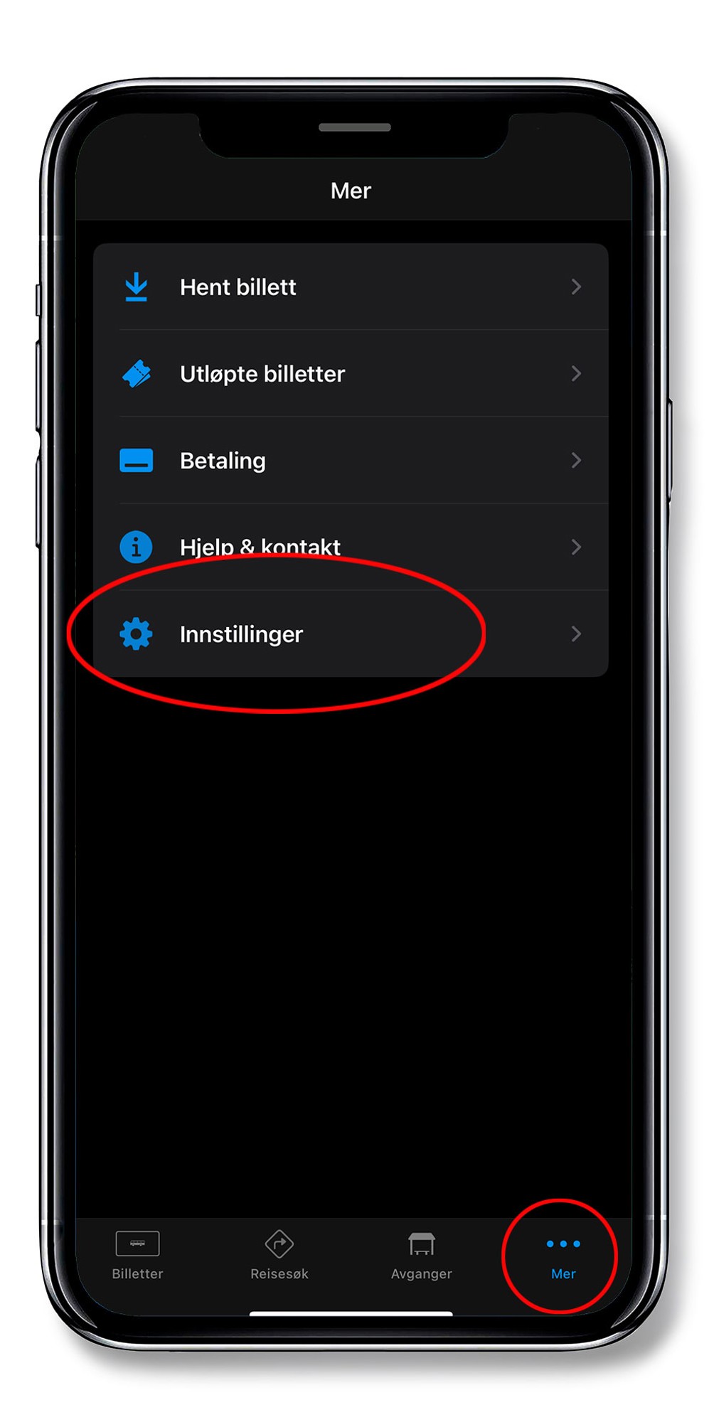 Visning innstillinger